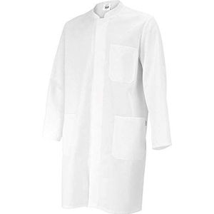 BP 1654-400-21-2XLn Unisex jas lange mouwen opstaande kraag 215g/m² wit maat 2XL