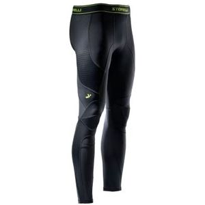 Storelli BodyShield Turf Burn Leggings 2 gevoerde voetbalbroek in volledige lengte voor een betere bescherming van het onderlichaam, zwart, junior M