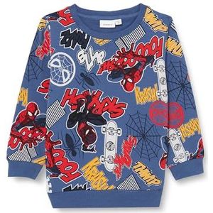 NAME IT Nmmoctas Spiderman Bru Bru Mar Sweatshirt voor jongens, Blauw sieraad.