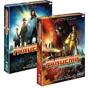 Z-Man Games - Pandemic + Pandemic Extreme Danger NL (On the Brink) - Bundel - Coöperatief spel voor het hele gezin - Nederlandstalig