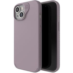ZAGG Manhattan Snap-on hoesje compatibel met Apple iPhone 15/Plus/Pro/Pro Max (iPhone 15/iPhone 14/iPhone 13, lavendel)
