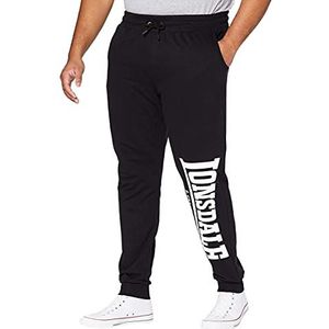 Lonsdale Joggingbroek met logo, grote sportbroek voor heren, Zwart