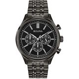Bulova Heren chronograaf kwarts horloge met 98A217 roestvrij stalen armband armband, Armband