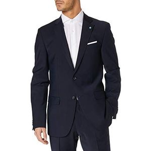Pierre Cardin Grant-3 Futureflex Herenjas, regular fit, scheerwol met stretch, elegante zakelijke jas voor dagelijks gebruik, bouwsysteem, Blauw