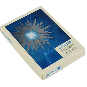 Hallmark Unicef Kerstkaarten in doos met sterren (12 kaarten en 13 enveloppen)
