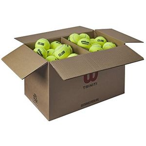 Wilson Trini tennisballen, 72 ballen, karton 100% recyclebaar, geel, WR8201501