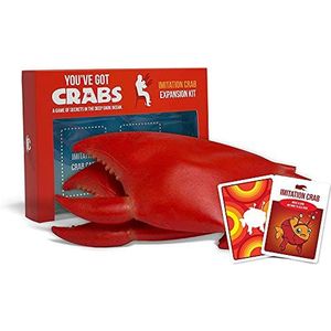 Exploding Kittens You've Got Crabs: Imitatie Crab Expansion Pack van Exploding Kittens - Kaartspellen voor volwassenen tieners en kinderen - Fun Family Games