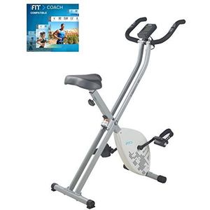 Cadence E-Smartfit 150 uniseks hometrainer, opvouwbaar, wit en zilver, inclusief 1 jaar iFIT-abonnement