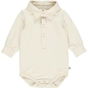 Müsli by Green Cotton Cozy Me L/S Shirt Body Base Layer Baby Jongen, Botercrème, 62, Botercrème