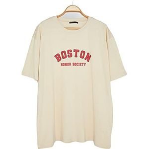 Trendyol T-shirt en tricot à col rond pour homme Coupe décontractée, rock, 3XL grande taille
