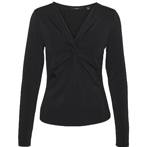 VERO MODA VMHEVI LS Top JRS Haut pour femme, Noir, S