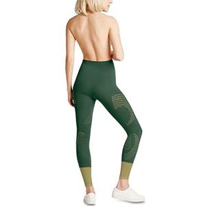 FALKE Body Flow leggings voor dames, halfondoorzichtig, zwart, blauw, groen, eenkleurig, middelhoge maat, warm, zomer of winter, 1 paar, groen (Alaweed 7297)