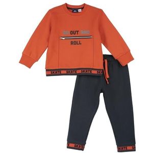 Chicco, Completo tuta due pezzi: felpa e broek, jongen, Arancione, 10A, ontworpen in Italië, Oranje