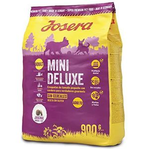 JOSERA MiniDeluxe Graan Free (5 x 900 g) | Droogvoer voor kleine rassen | Graanvrij |Met lam en zoete aardappel | Super Premium voer voor volwassen honden | 5 stuks