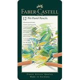 Faber-Castell 112112 PITT PASTEL potlood metalen doos 12 stuks