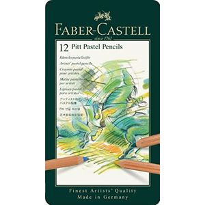 Faber-Castell 112112 PITT PASTEL potlood metalen doos 12 stuks