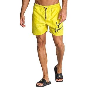 Gianni Kavanagh Yellow Signature Swimshorts Board Shorts pour Homme, Jaune, XXL