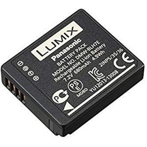 Panasonic Lumix DMW-BLH7E Oplaadbare accu, 7,2 V, 680 mAh, 4,9 Wh voor Lumix LX15, GM5, GF10, GF9, GF8, GF7, zwart