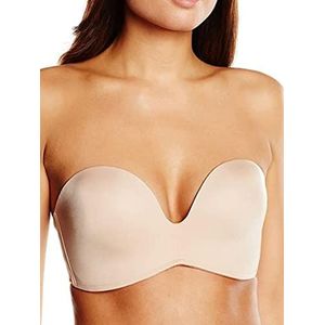 Wonderbra Dames verfijnde glamour ultieme strapless kanten beha dagelijks, Beige (huid 1007), 90E