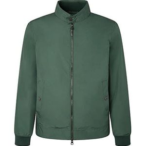 Hackett London Nylon Harrington regenjas voor heren, Donkergroen