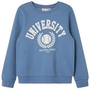 NAME IT Sweat-shirt unisexe Nkntille Ls Bru Noos, bleu coronet, 116
