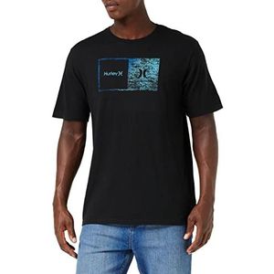 Hurley EVD Wash Halfer Gradient T-shirt voor heren, zwart.