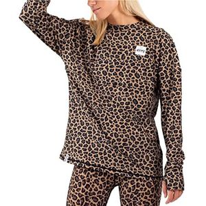 EIVY Venture Top Yoga T-shirt voor dames, luipaard, XL, Luipaard.