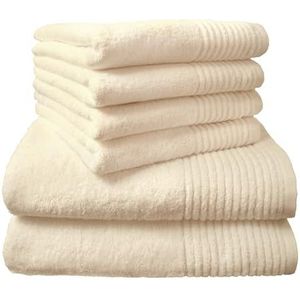 Dyckhoff 0410996205 handdoek set 4 handdoeken 50 x 100 cm en 2 badhanddoeken 70 x 140 cm, champagne