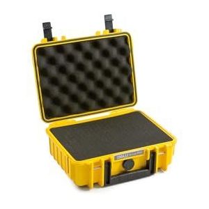 B&W outdoor.cases (leeg) - Het origineel, kubusschuim, geel, 270x215x105 (Typ 1000)