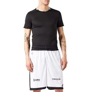 ASVEL Ldlc officiële shorts voor thuis 2019-2020 – basketbalshorts – officiële LDLC shorts voor thuis 2019-2020 – uniseks, Wit.