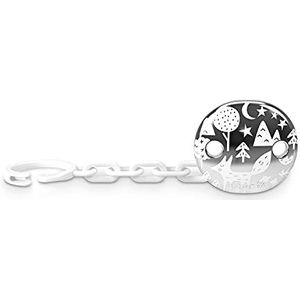 SUAVINEX Fopspeen pincet voor baby's + 0 maanden - sieraden metallic effect zilver - grijs