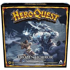 Avalon Hill, HeroQuest Frozen Horror, bedrijfspakket, avonturenspel, fantasy style, kerker om te spelen, moet je het HeroQuest basisspelsysteem hebben