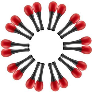 TIGER Mini Maracas eieren rood - percussie-instrument voor kinderen - 10 stuks