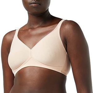 Triumph Modern zacht katoen N draadloze beha voor dames (1 stuk), Neutraal Beige