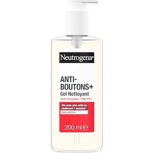 Neutrogena, Anti-plastic reinigingsgel plus salicylzuur plus 2% pha (200ml) - Gezichtsverzorging tegen puistjes, niet-comedogeen en vetvrij - Gezichtsreiniger voor acne-gevoelige huid