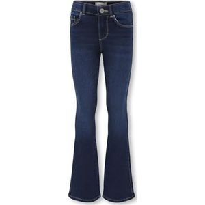 KIDS ONLY Kogroyal Reg Flared Dnm Pim0237 Noos Jeansbroek voor meisjes, Donkerblauw denim