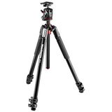 Manfrotto-MK055XPRO3 BHQ2 digitali/videocamere, tripode, colore: nero, Treppiede in alluminio, colore: nero