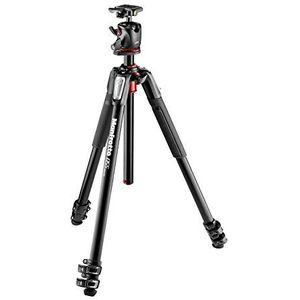 Manfrotto-MK055XPRO3 BHQ2 digitali/videocamere, tripode, colore: nero, Treppiede in alluminio, colore: nero