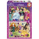 EDUCA - Disney Princess 2 x 48 stukjes puzzel