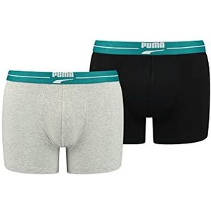 PUMA Retro boxershorts voor heren, Teal Combo