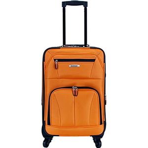 Rockland Uittrekbare koffer met wielen, 48,3 cm, Oranje, One Size, Uittrekbare trolley-koffer met 48,3 cm