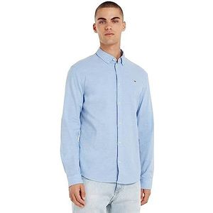 Tommy Hilfiger Tjm Oxford Stretch Slim Shirt Heren Jersey T-shirt, Blauw perfume