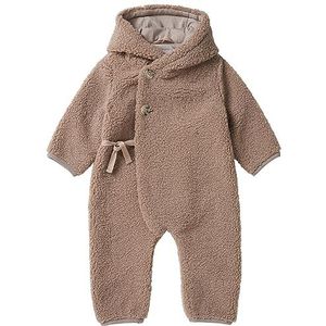 Noppies Tolono Uniseks jumpsuit met lange mouwen voor baby's, uniseks, Licht Taupe