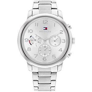 Tommy Hilfiger 1782523 Analoog dameshorloge met zilverkleurige roestvrijstalen armband, zilver., Armband