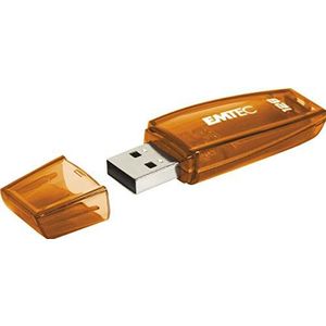 Emtec C410 USB-flashdrive 128 GB USB Type-A 2.0 oranje - USB-flashstations (128 GB, USB Type-A, 2.0, hoofdtelefoon, oranje)