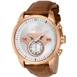 Invicta Objet 43618 D Art Herenhorloge, 46 mm, lichtbruin
