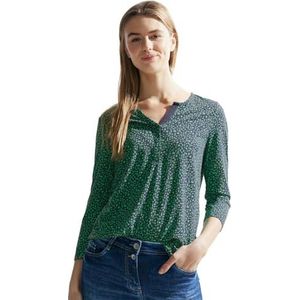 Cecil B320875 Dames T-shirt met 3/4-mouwen, Celery Green