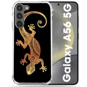 Cokitec Coque Renforcée pour Samsung Galaxy A56 5G Animal Lezard Noir