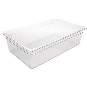 Vogue Gastronorm 1/1 voedselcontainer, transparant, 150 mm, 19,50 liter