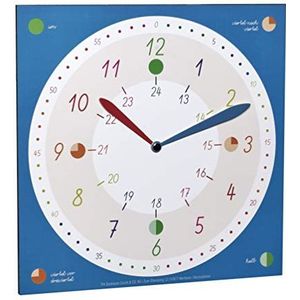 TFA-Dostmann 98.1123.06 leren horloge voor kinderen, jongens en meisjes, blauw, 300 x 11 x 300 mm